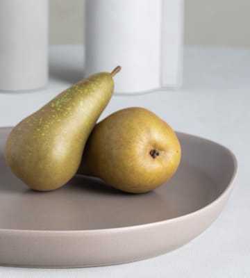 Plat à service Curve Stoneware 30x35 cm - Warm Grey - LIND DNA