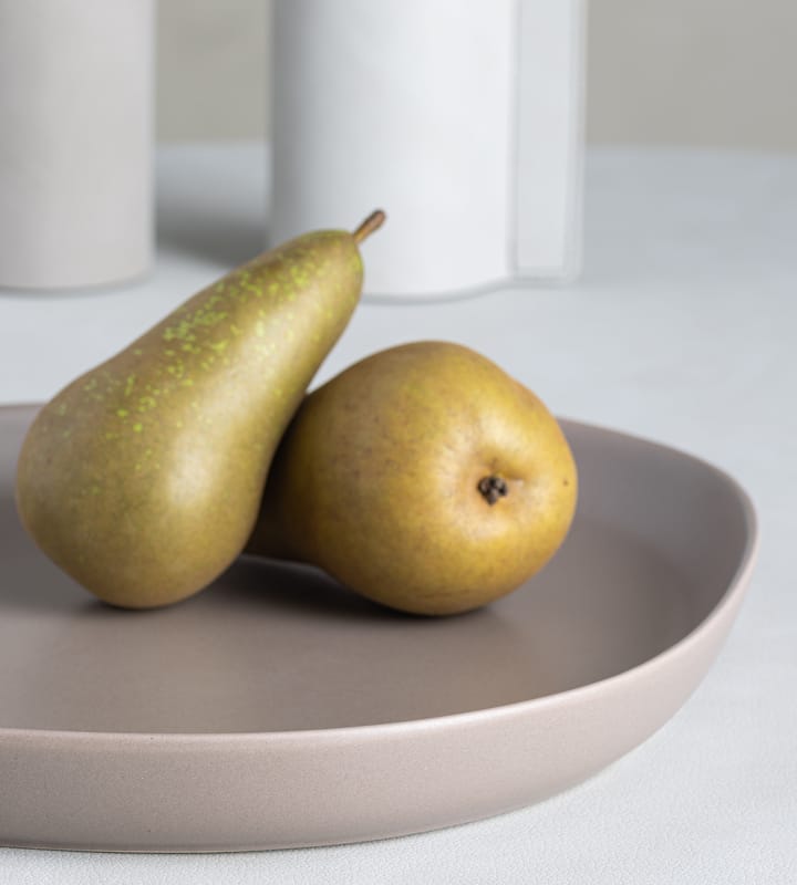 Plat à service Curve Stoneware 30x35 cm, Warm Grey LIND DNA