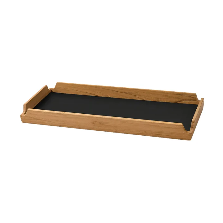Plateau Airy Nupo - Black ink-teak, slim - LIND DNA
