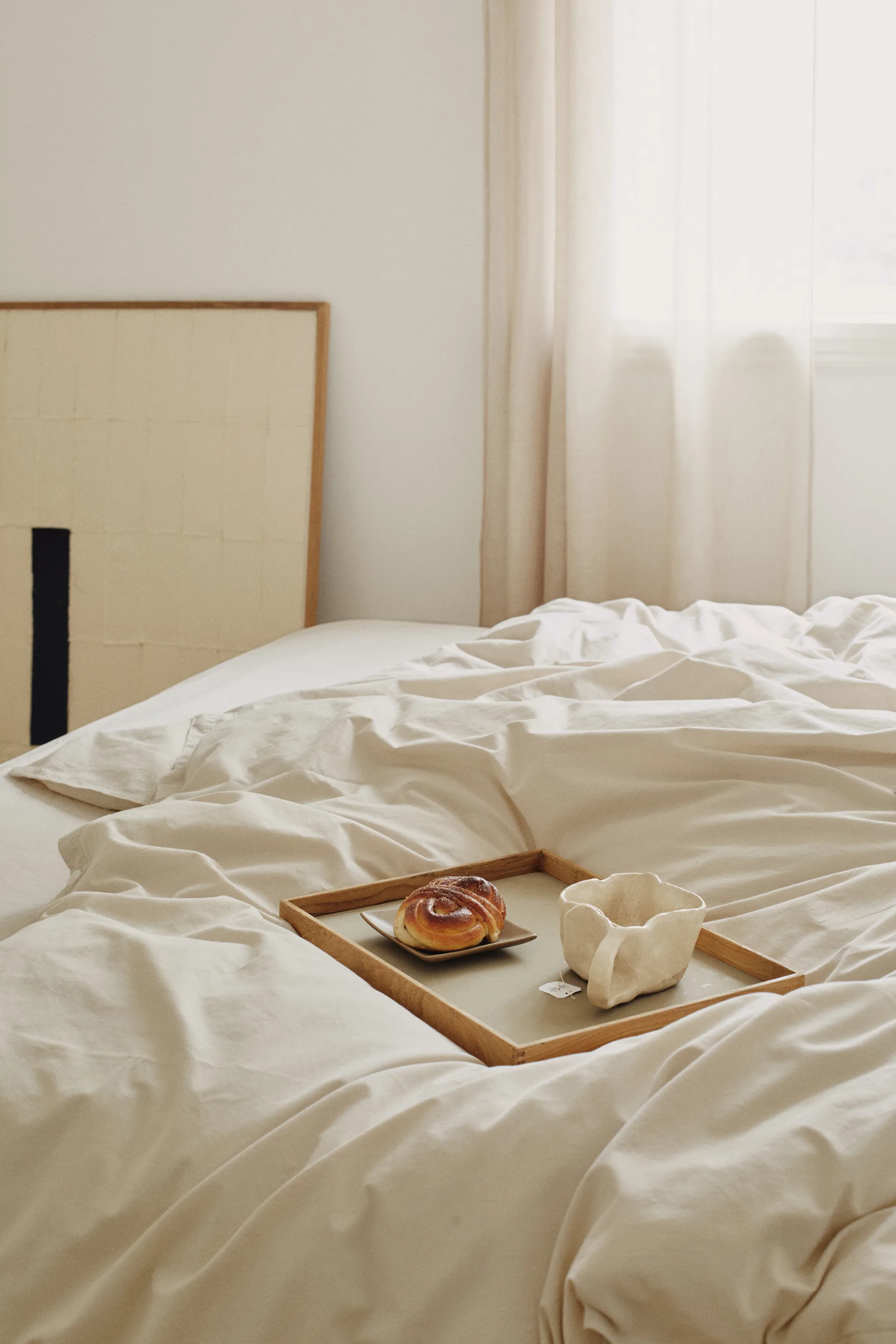 Plateau en teck Even square M, Nupo herbal dust LIND DNA