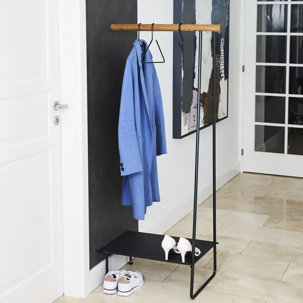 Porte-manteau Swing, oak nature, l, corde nature LIND DNA