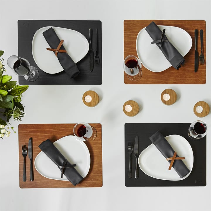 Set de Table Buffalo square - Noir - LIND DNA