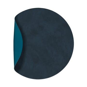 Set de table circle réversible Nupo M 1 pièce - Midnight blue-petrol - LIND DNA