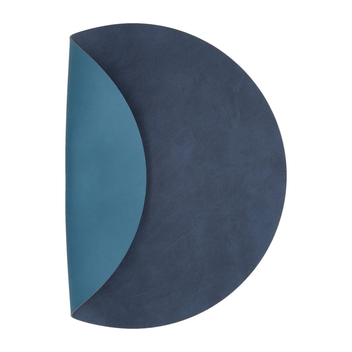 Set de table circle réversible Nupo M 1 pièce - Midnight blue-petrol - LIND DNA