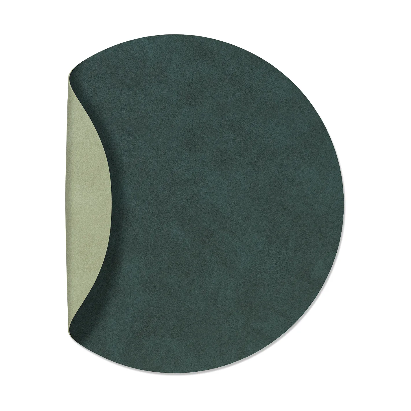 Set de table circle réversible Nupo XL 1 pièce, Dark green-olive green LIND DNA