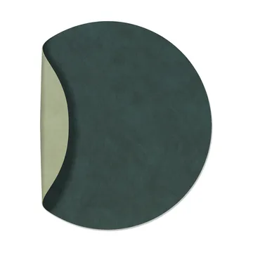 Set de table circle réversible Nupo XL 1 pièce - Dark green-olive green - LIND DNA