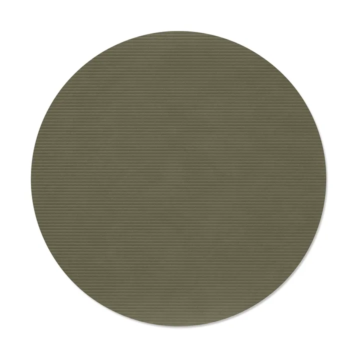 Set de table Corduroy - Army green, circle, L - LIND DNA