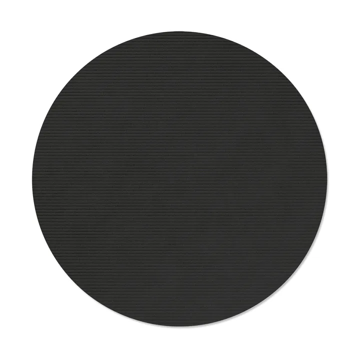 Set de table Corduroy - Black ink, circle, L - LIND DNA