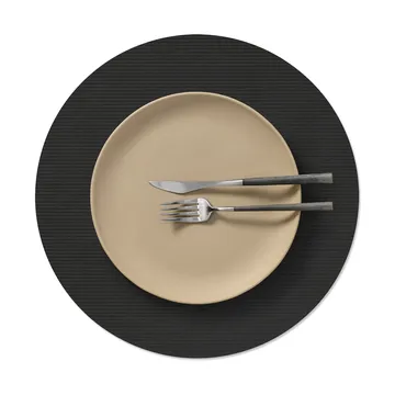 Set de table Corduroy - Black ink, circle, L - LIND DNA