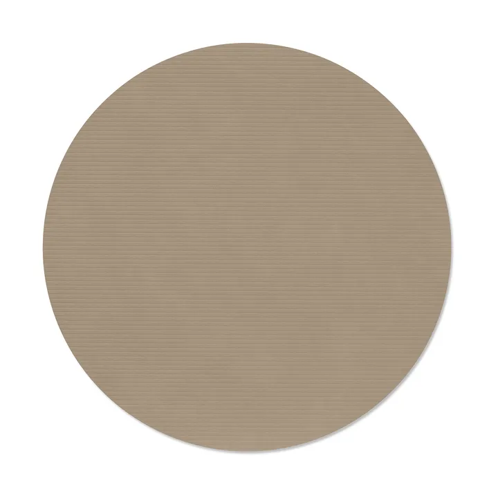 Set de table Corduroy - Clay brown, circle, L - LIND DNA