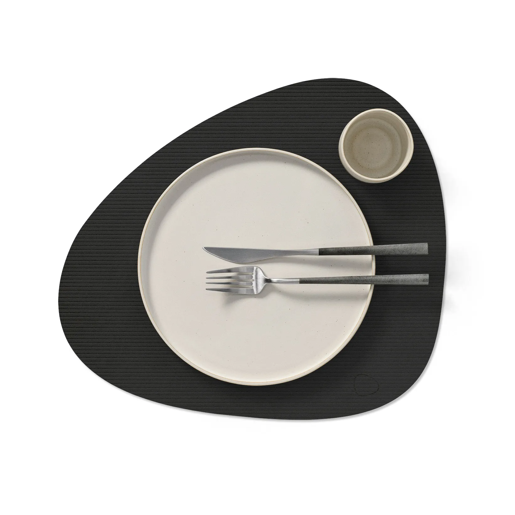 Set de table Corduroy curve L, Black ink LIND DNA