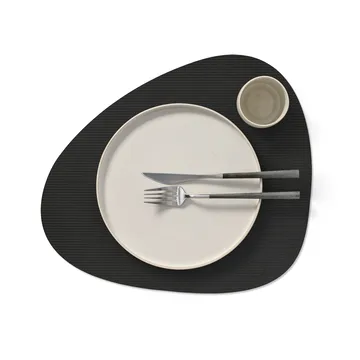 Set de table Corduroy curve L - Black ink - LIND DNA