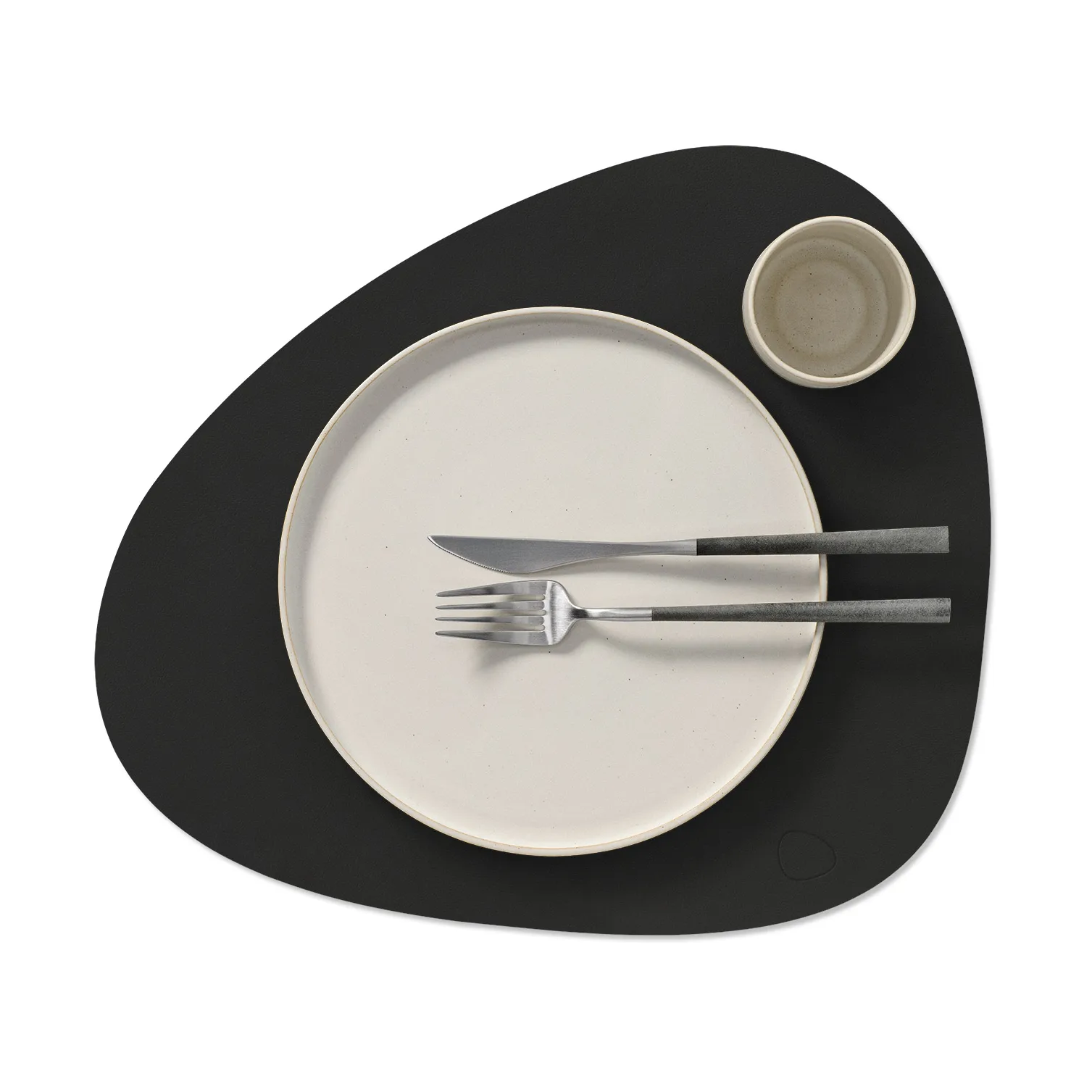 Set de table Corduroy curve L, Black ink LIND DNA