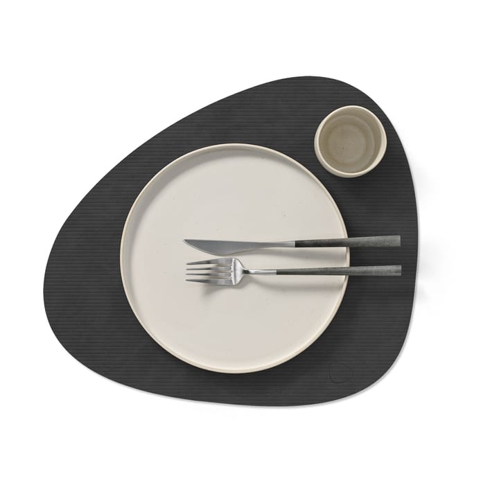 Set de table Corduroy curve L, Black LIND DNA