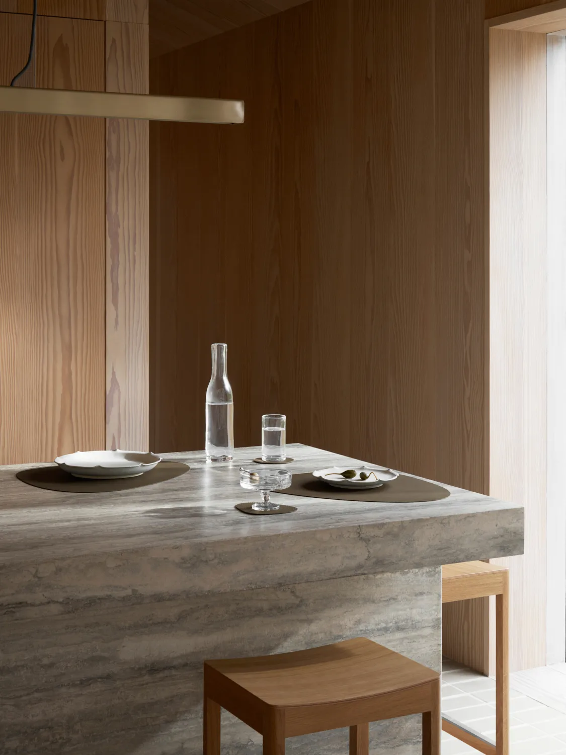 Set de table Corduroy curve L, Caviar LIND DNA