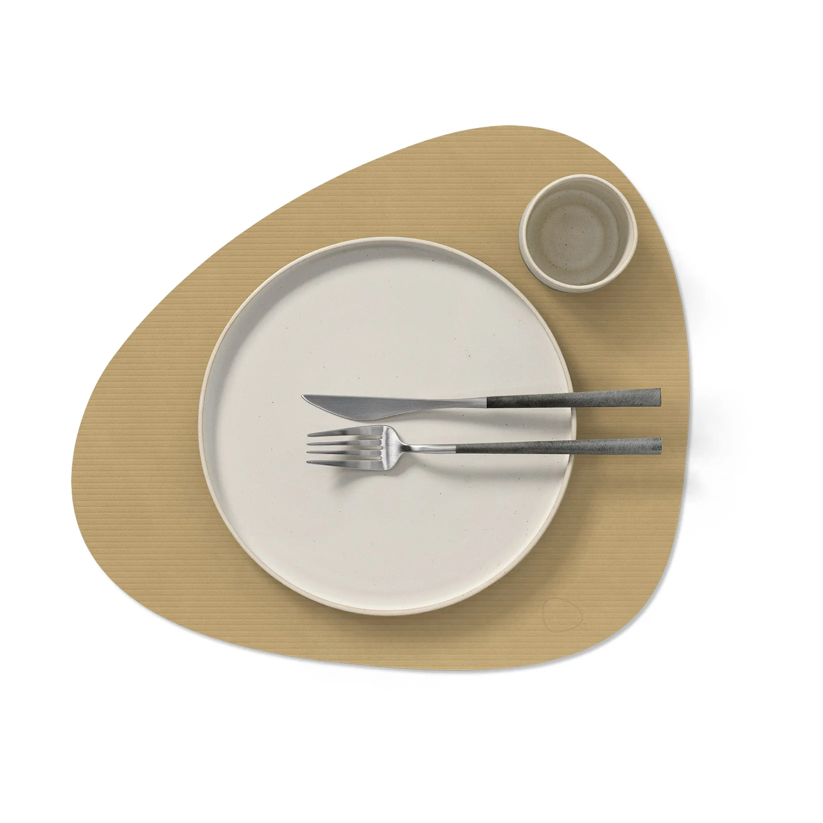 Set de table Corduroy curve L, Khaki LIND DNA