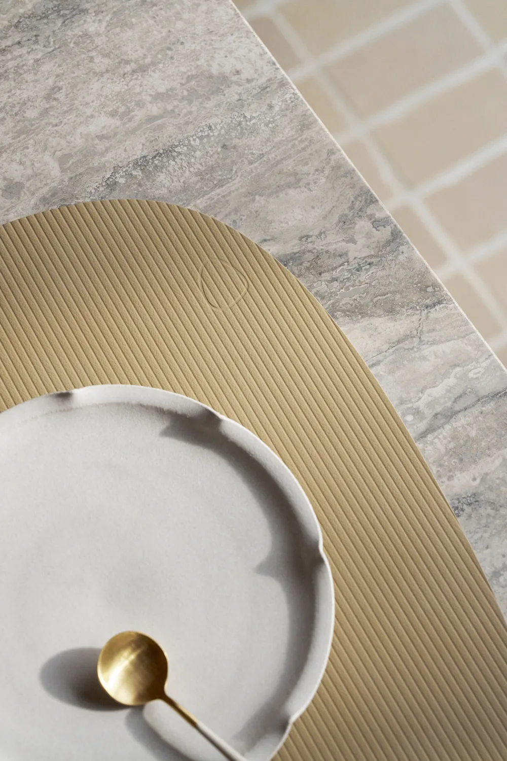 Set de table Corduroy curve L, Lemon Sorbet LIND DNA