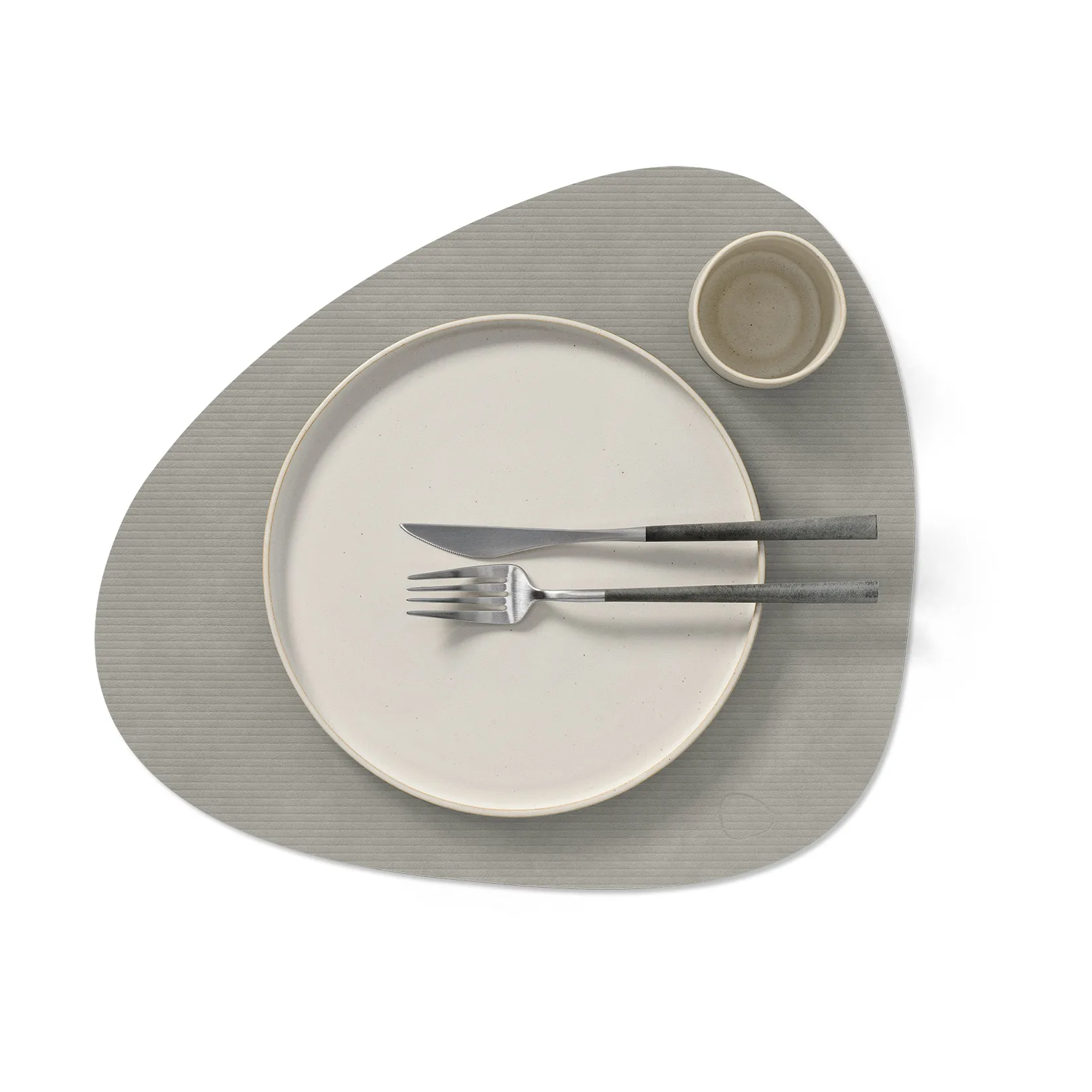 Set de table Corduroy curve L, Light Grey LIND DNA