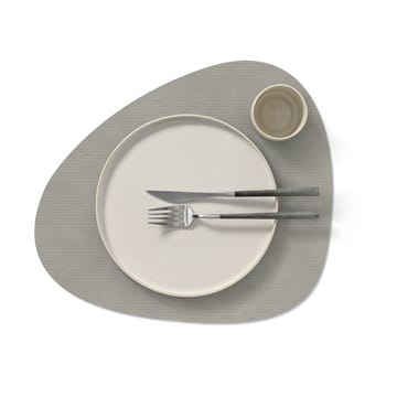Set de table Corduroy curve L - Light Grey - LIND DNA