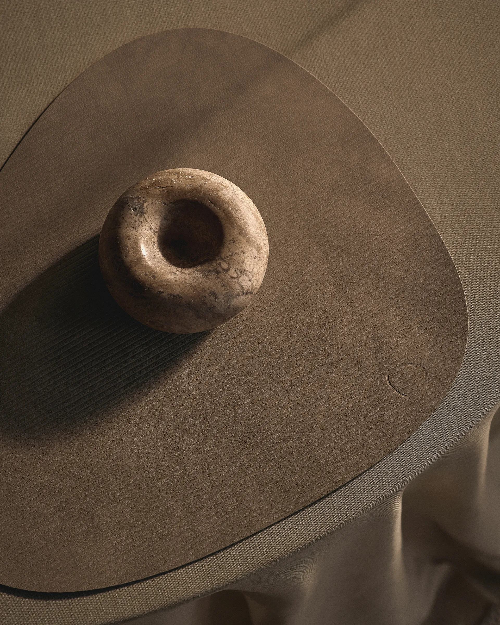 Set de table Corduroy curve L, Nomad Grey LIND DNA