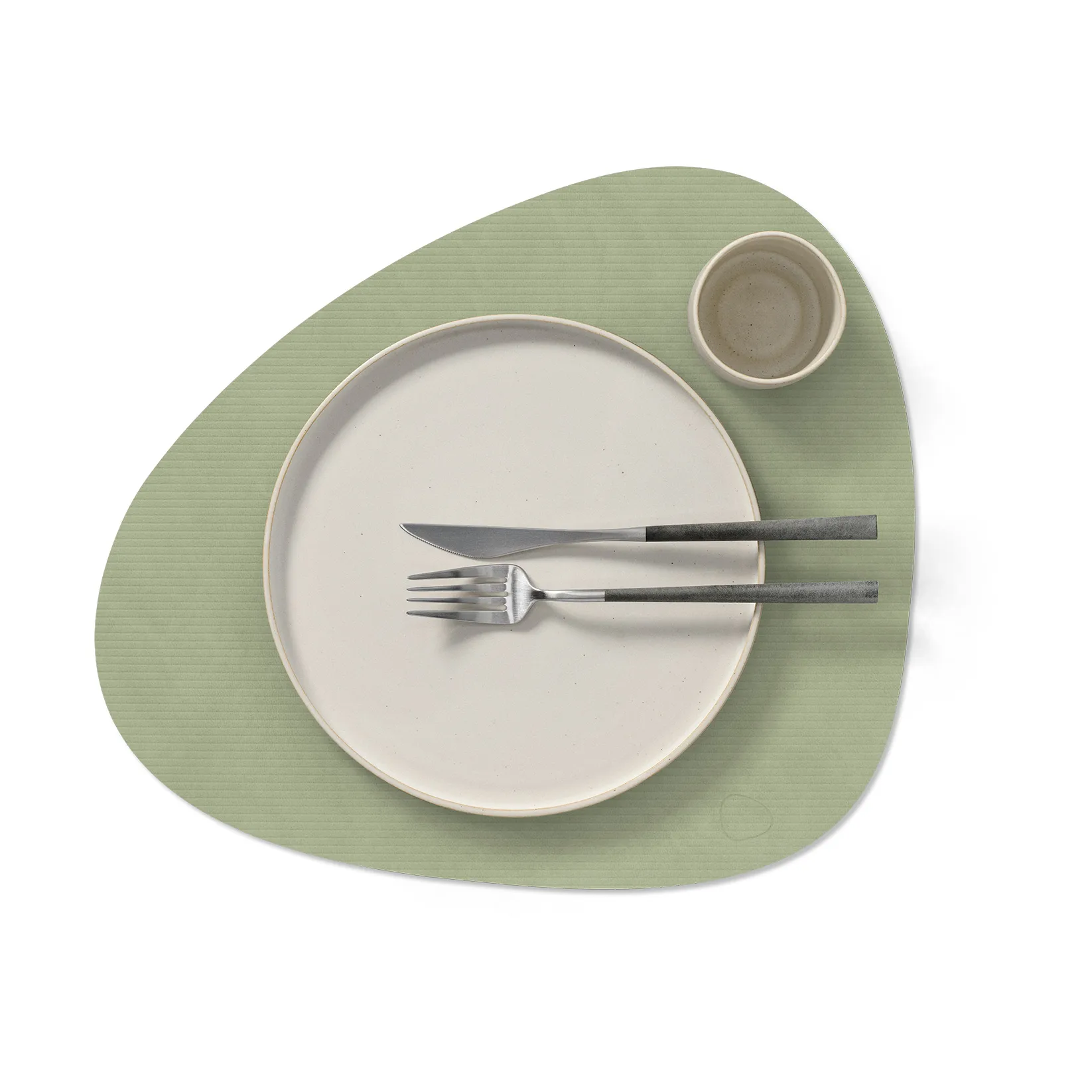 Set de table Corduroy curve L, Olive Green LIND DNA