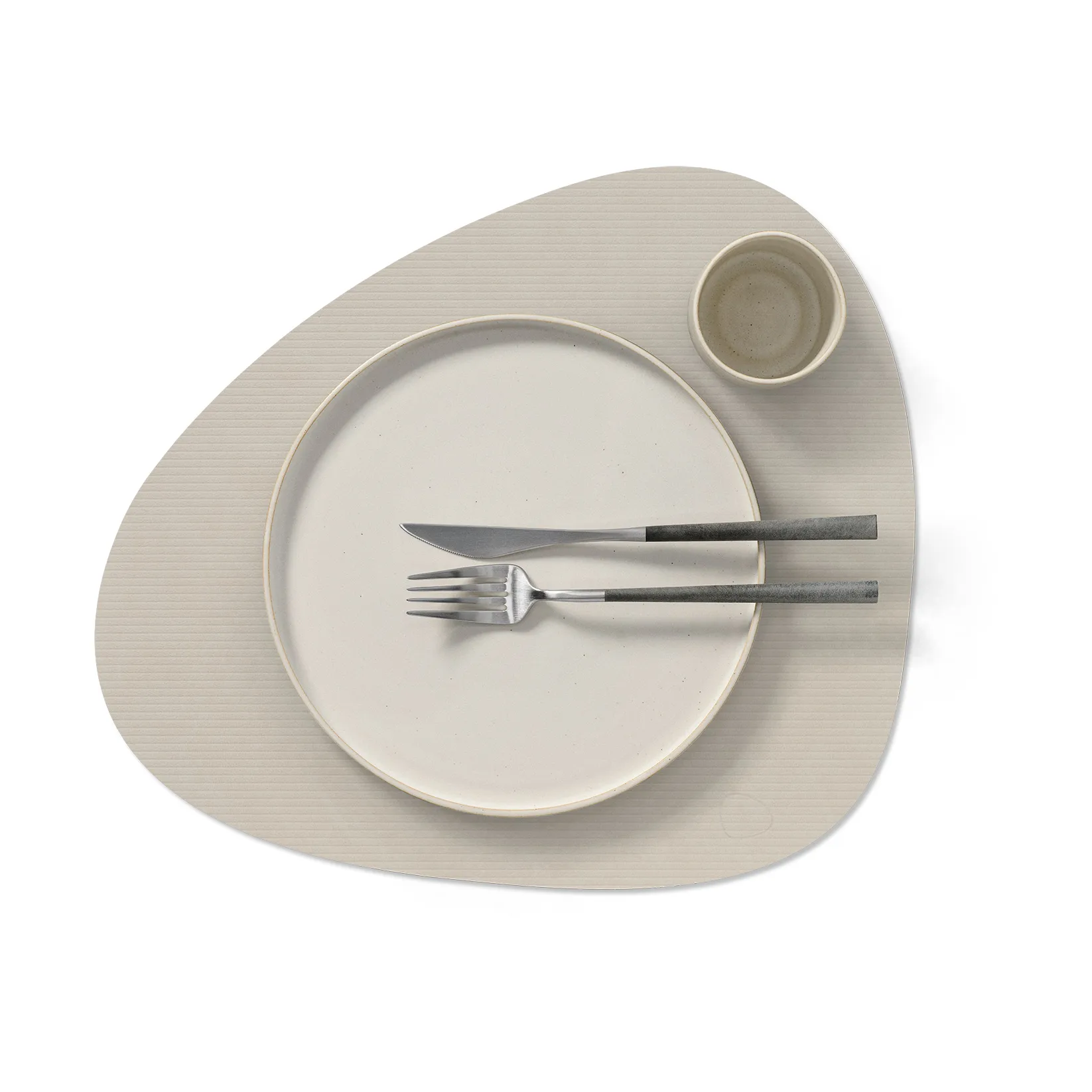 Set de table Corduroy curve L, Oyster White LIND DNA