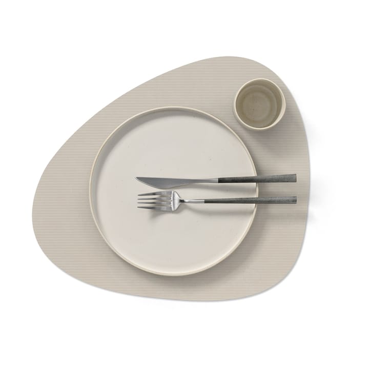 Set de table Corduroy curve L, Oyster White LIND DNA
