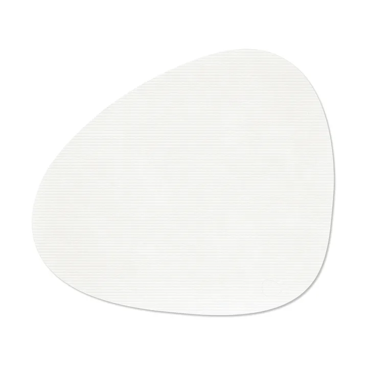 Set de table Corduroy curve L - Pure white - LIND DNA