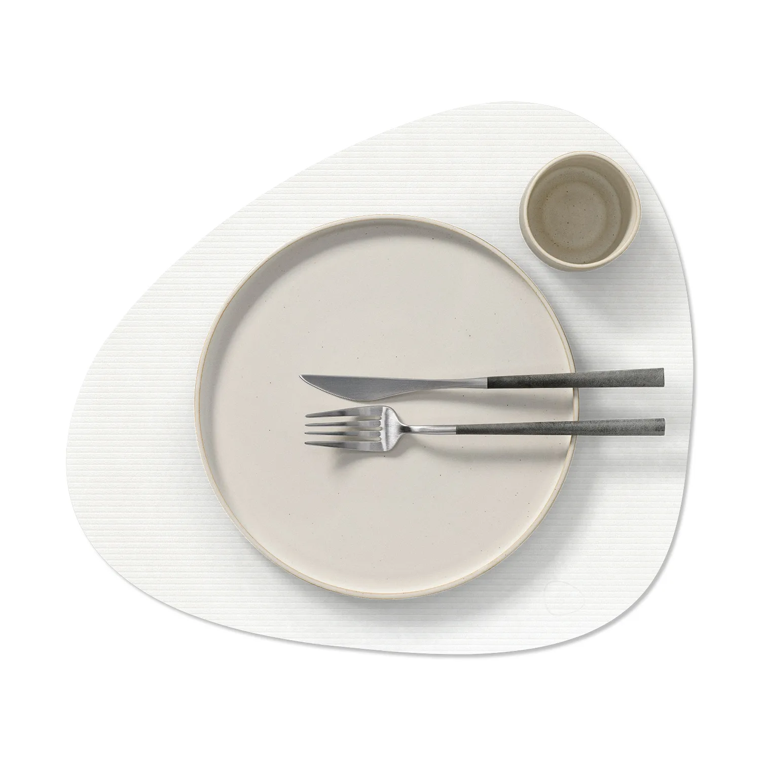 Set de table Corduroy curve L, Pure white LIND DNA