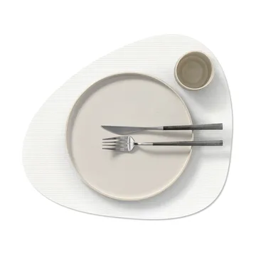 Set de table Corduroy curve L - Pure white - LIND DNA