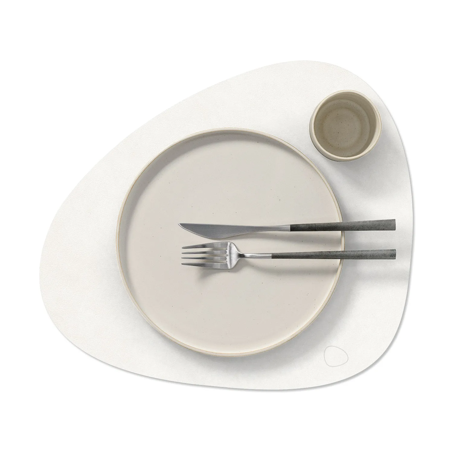 Set de table Corduroy curve L, Pure white LIND DNA