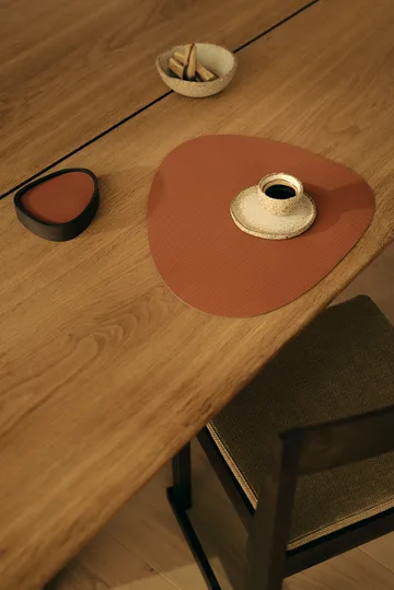 Set de table Corduroy curve L - Rust - LIND DNA