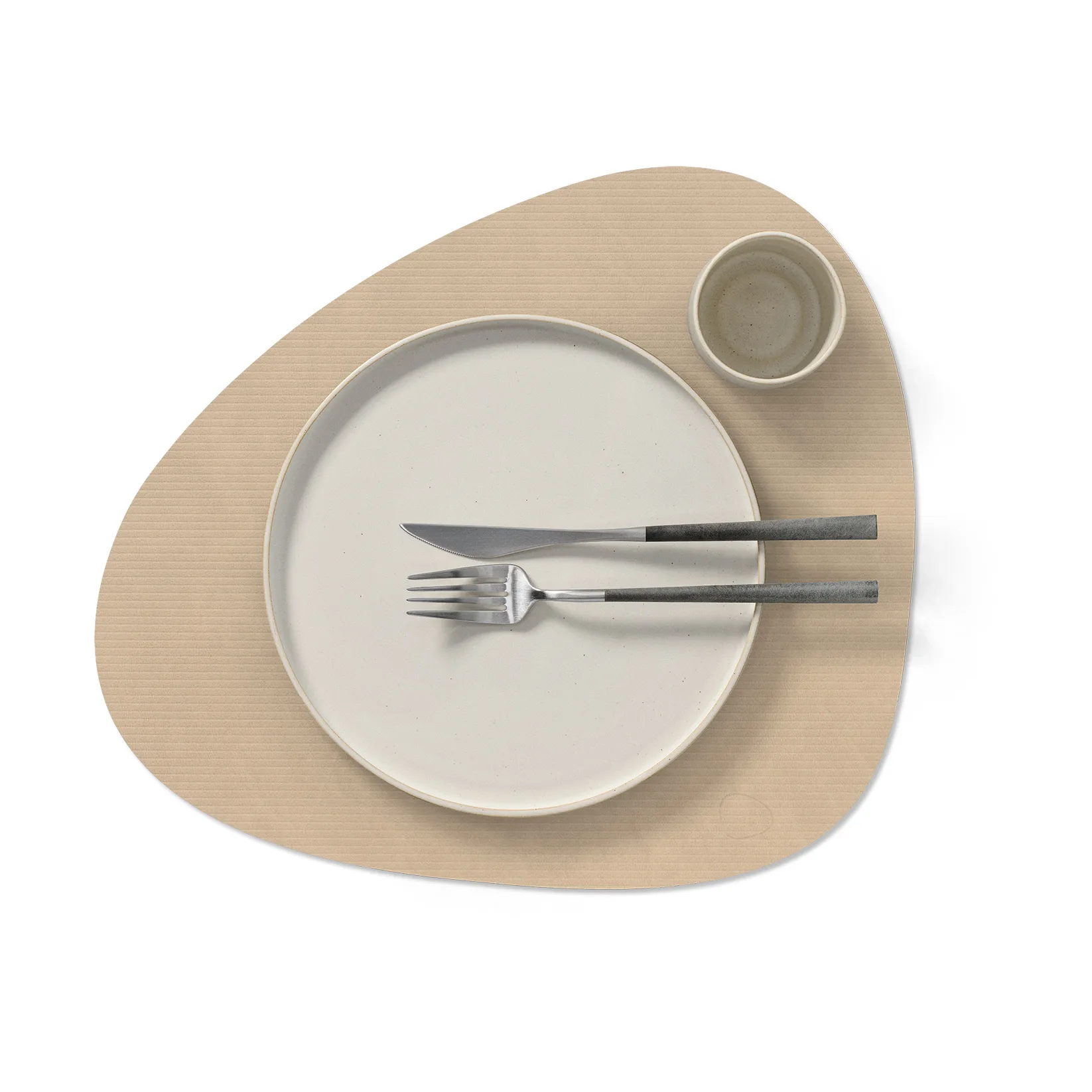 Set de table Corduroy curve L, Sand LIND DNA
