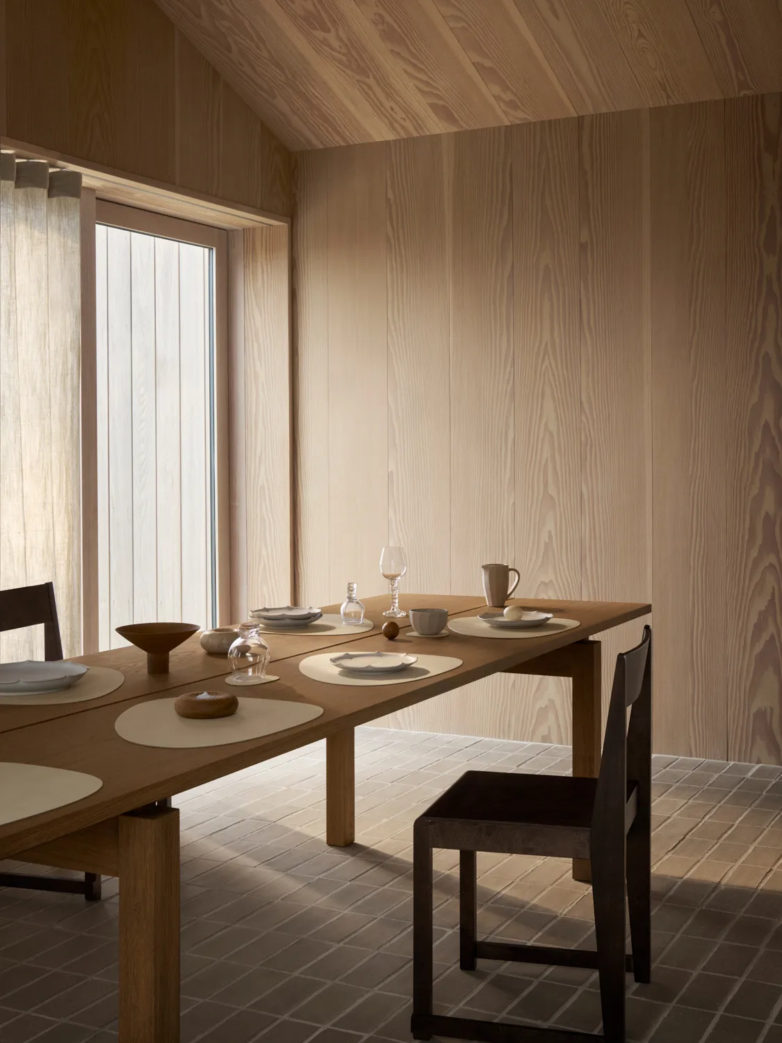 Set de table Corduroy curve L, Vanilla LIND DNA