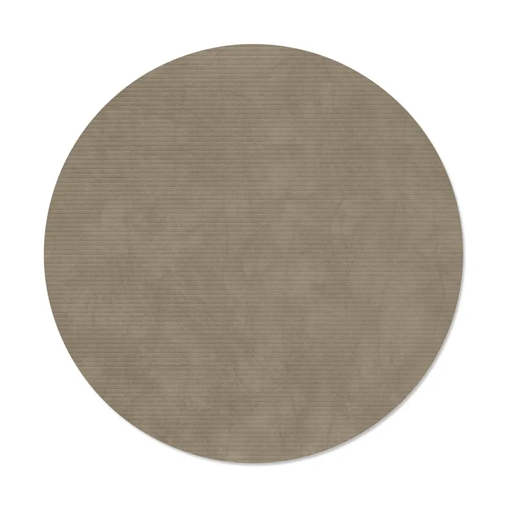 Set de table Corduroy - Nomad grey, circle, L - LIND DNA