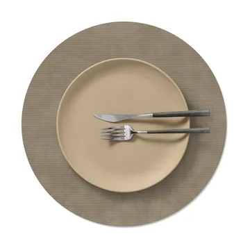 Set de table Corduroy - Nomad grey, circle, L - LIND DNA