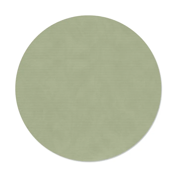 Set de table Corduroy - Olive green, circle, L - LIND DNA