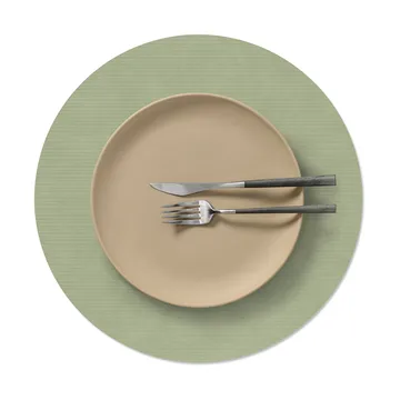 Set de table Corduroy - Olive green, circle, L - LIND DNA