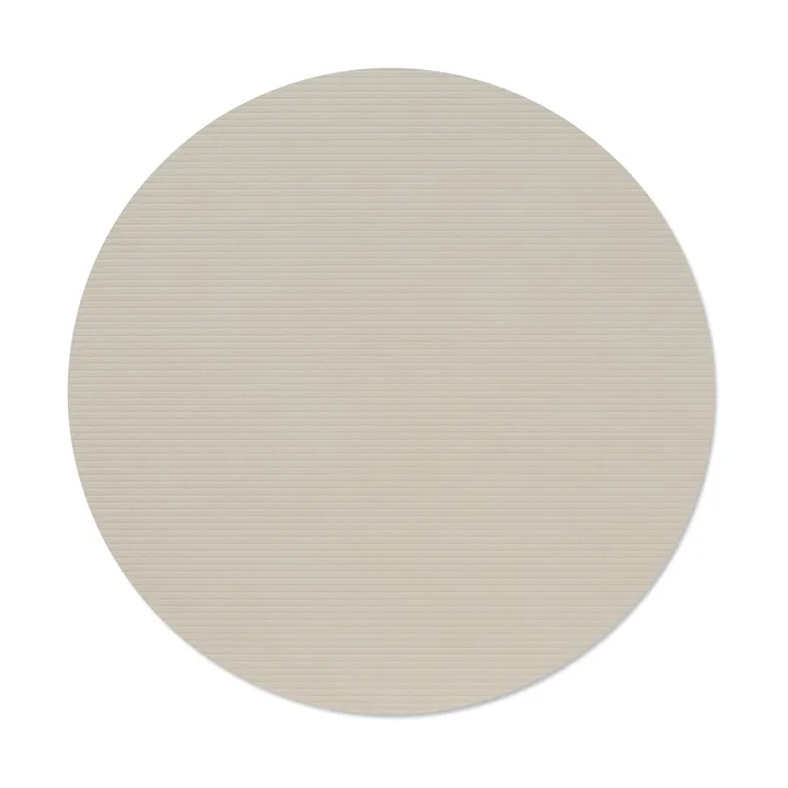 Set de table Corduroy - Oyster white, circle, L - LIND DNA