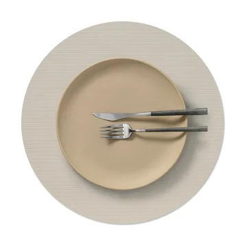 Set de table Corduroy - Oyster white, circle, L - LIND DNA