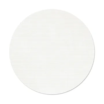 Set de table Corduroy - Pure white, circle, L - LIND DNA