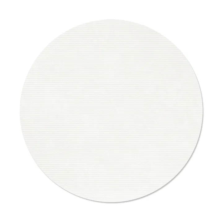 Set de table Corduroy - Pure white, circle, L - LIND DNA