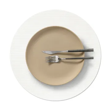 Set de table Corduroy - Pure white, circle, L - LIND DNA