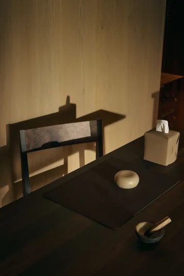 Set de table Corduroy square L - Black ink - LIND DNA