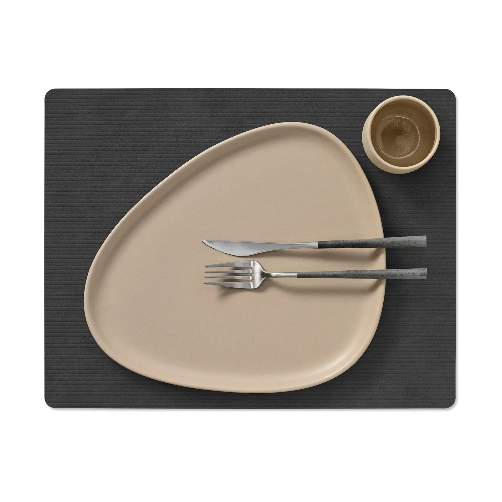 Set de table Corduroy square L, Black LIND DNA