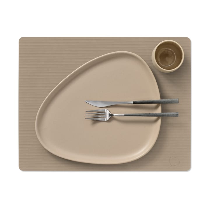 Set de table Corduroy square L, Clay Brown LIND DNA