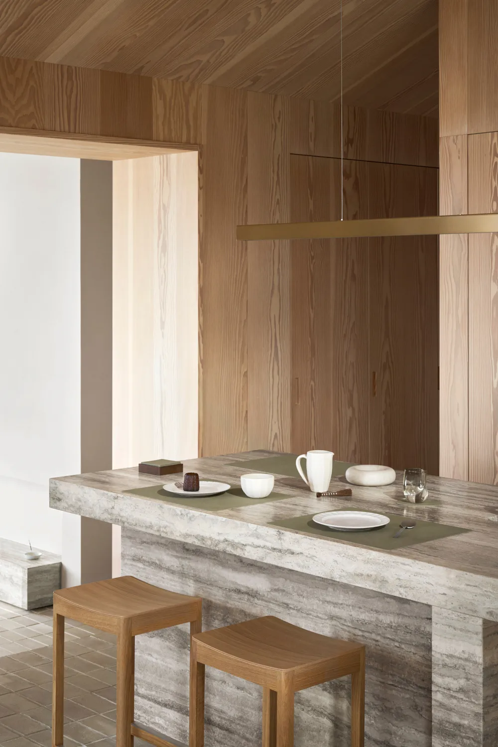 Set de table Corduroy square L, Herbal Dust LIND DNA