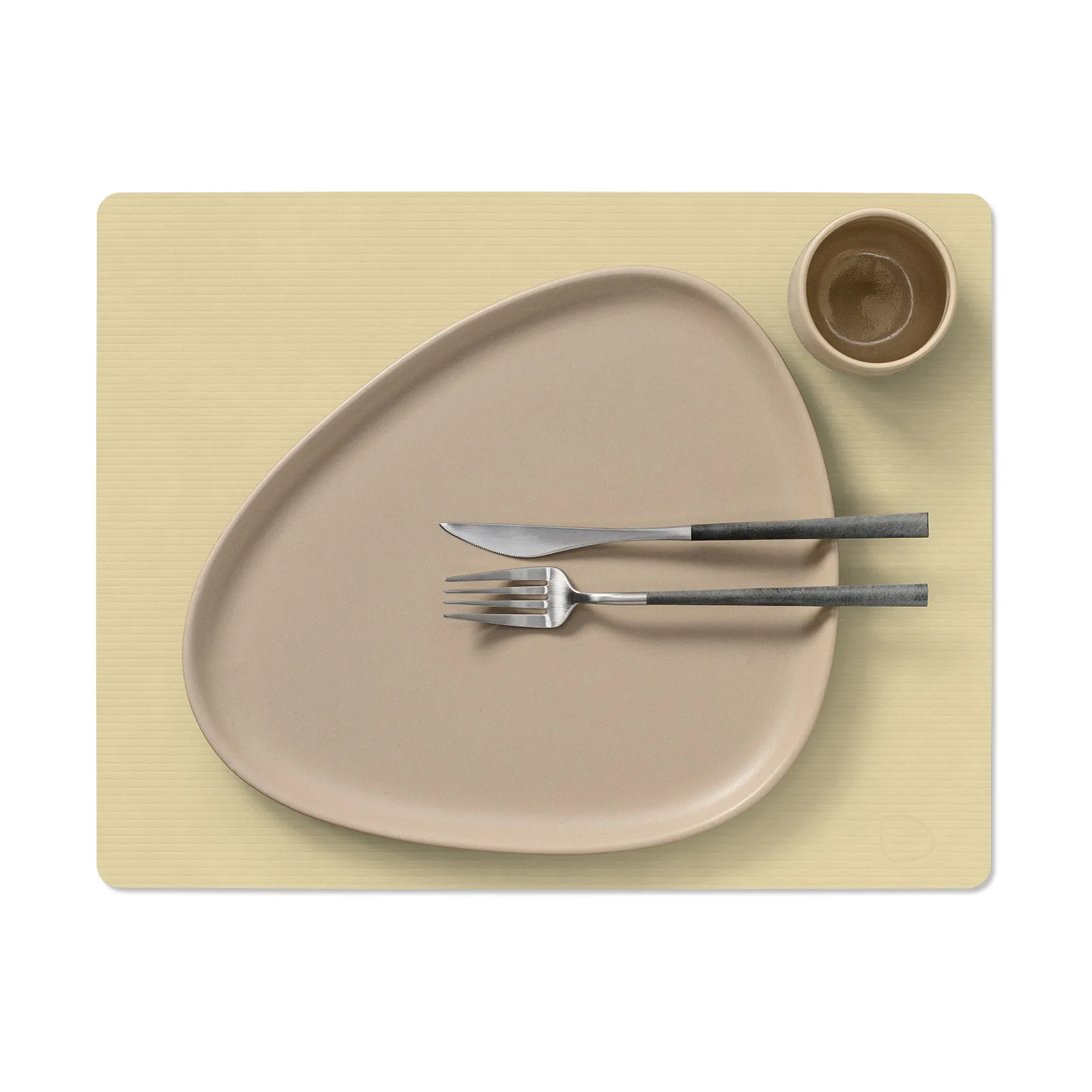 Set de table Corduroy square L, Lemon Sorbet LIND DNA