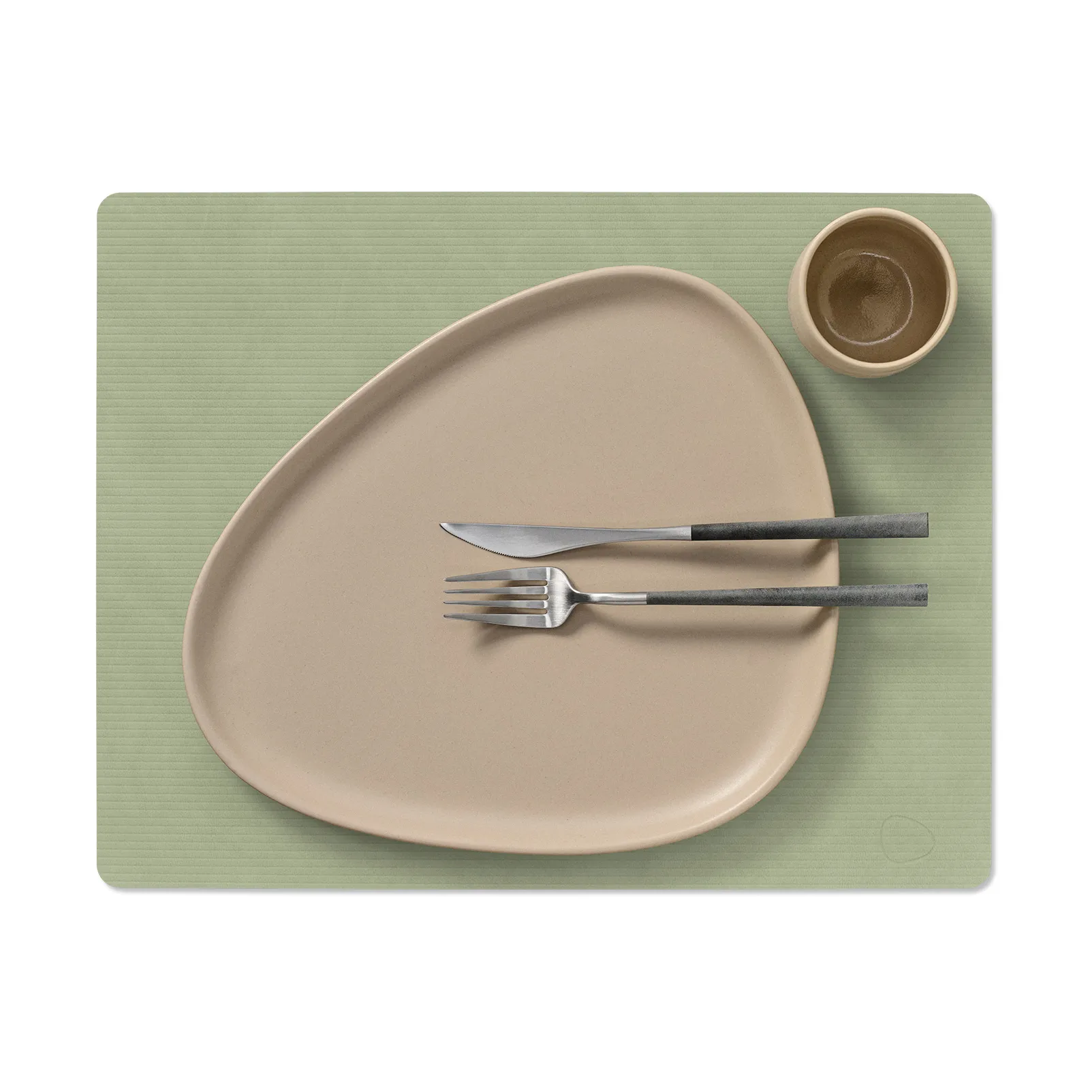 Set de table Corduroy square L, Olive Green LIND DNA