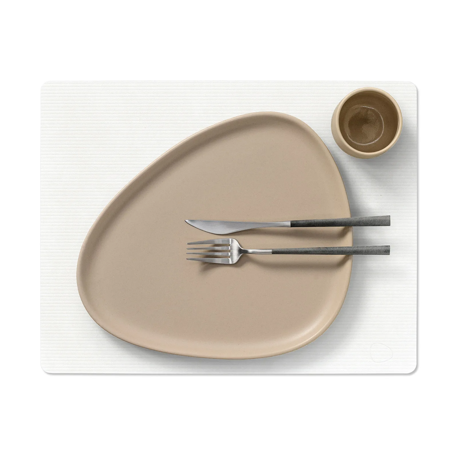 Set de table Corduroy square L, Pure white LIND DNA